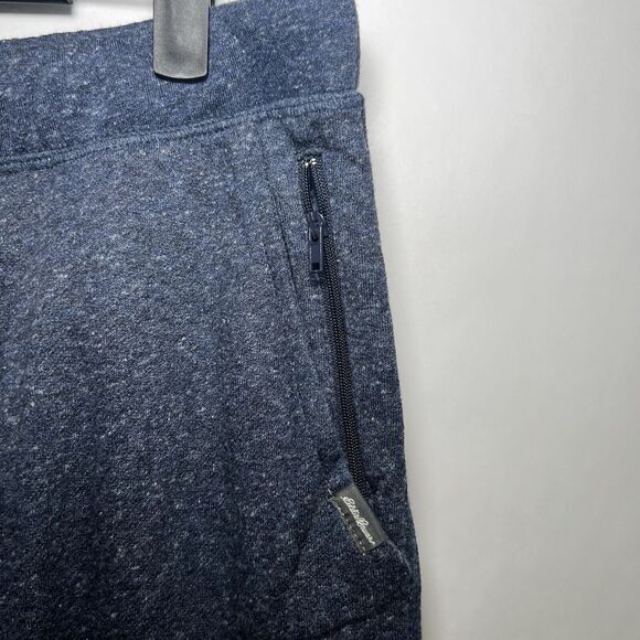 Eddie Bauer Lounge Sweatpants Mens Size L Large Blue 34x30 Tapered Cotton Blend - Picture 5 of 14